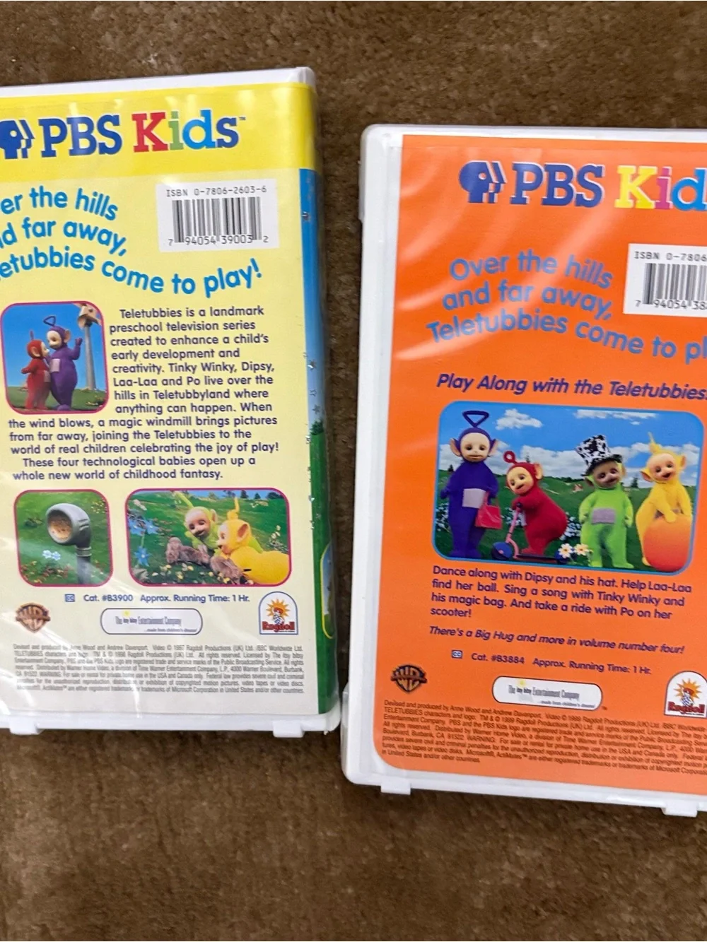 Teletubbies Favorite Things Carrying Case With 2 VHS Movies 1990